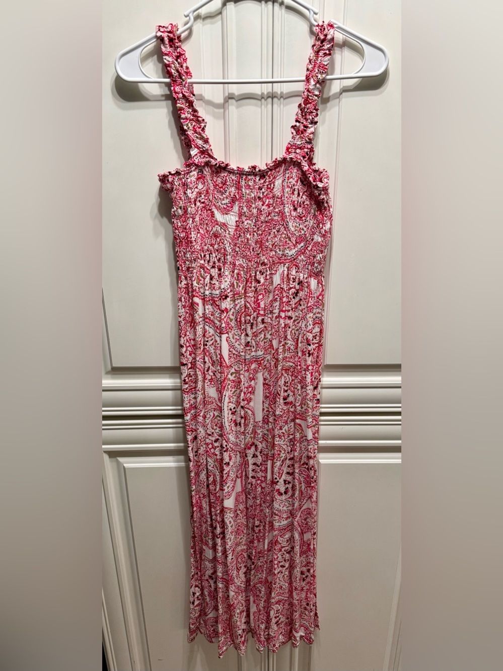 Calvin Klein Pink Paisley Maxi Dress Never Worn